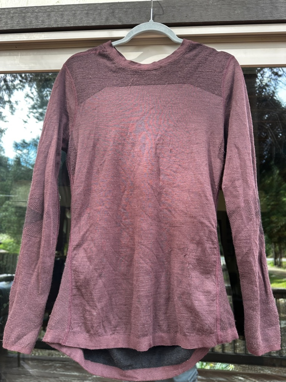 Smartwool Long Sleeve Top in Plum